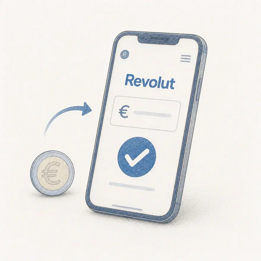 Оплата через приложение Revolut